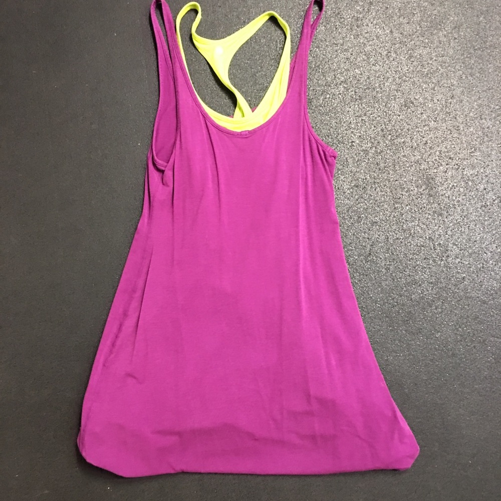 Lululemon twisted dress purple/citron size 8